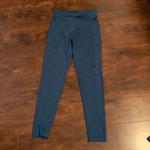blue athletic legging
